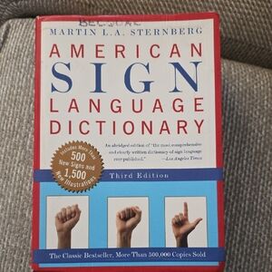 American Sign Language Dictionary - Red Cover